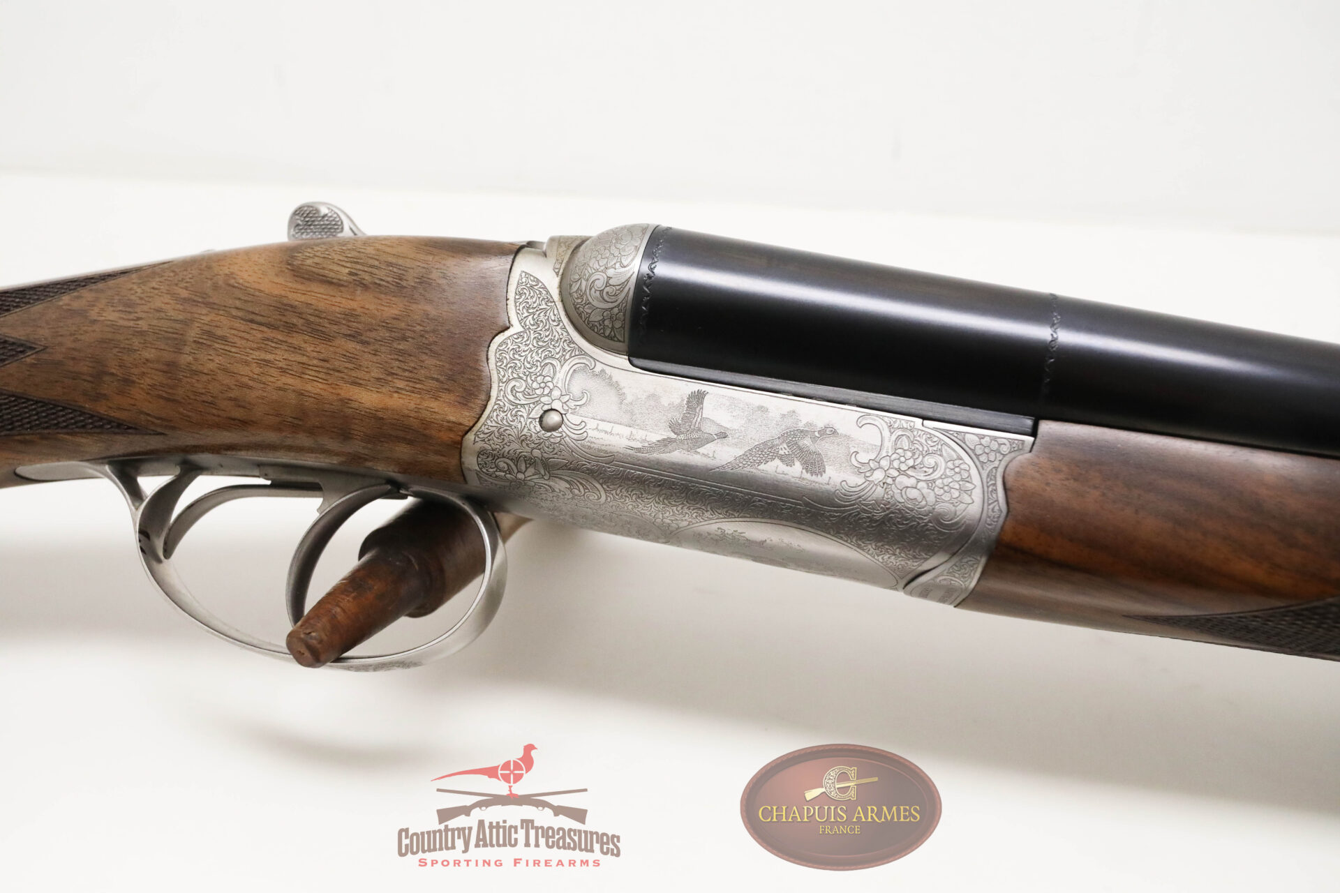 Chapuis Chasseur Classic 12 gauge receiver detail right side